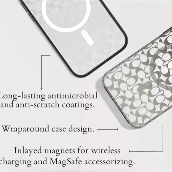 Coach iPhone Signature ProtectiveCase with MagSafe! iPhone16 retail:$78 - Picture 9 of 10